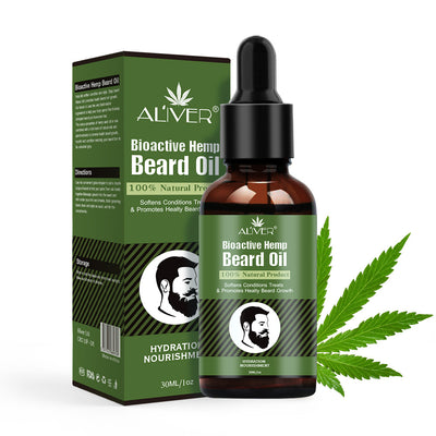 30ml Beard Growth Oil Natural Hemp Beard Essential Oil