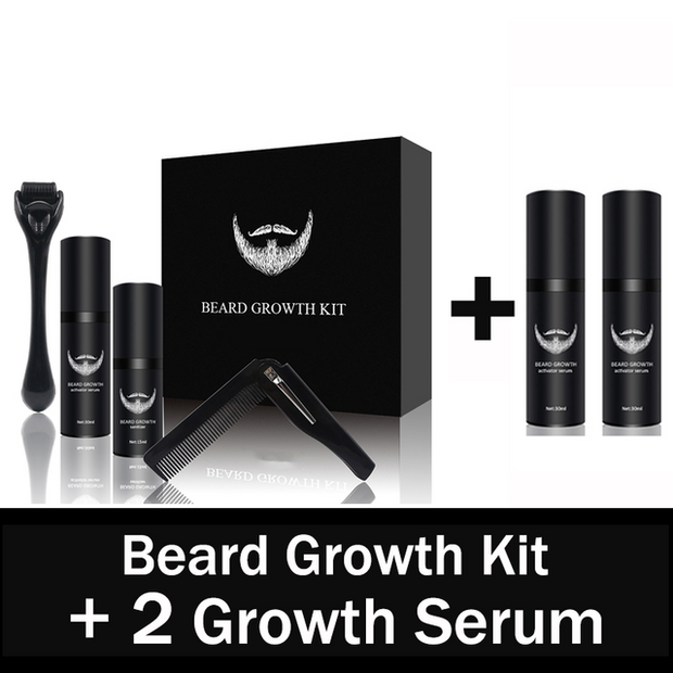 4 Pcs/Set Beard Growth Kit