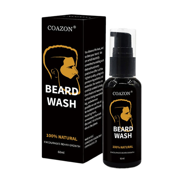 60ml Beard Wash Shampoo Encourages Beard Growth